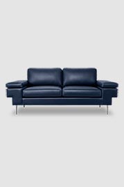84 Rufus sofa in Florida Royal Navy blue leather