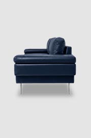 84 Rufus sofa in Florida Royal Navy blue leather