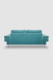 84 Rufus sofa in Como Atlantic blue velvet