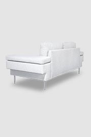 84 Rufus sofa in Oris Snow performance boucle fabric