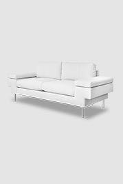 84 Rufus sofa in Oris Snow performance boucle fabric