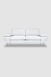 84 Rufus sofa in Oris Snow performance boucle fabric