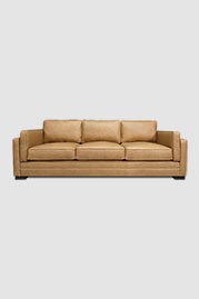 93 Head Coach sofa in Run Wyld Stable Hay tan performance leather