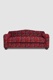 80 Margot sofa in red kilim fabric