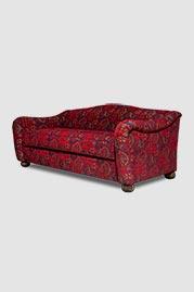 80 Margot sofa in red kilim fabric