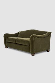 80 Margot sofa in Como Olive velvet fabric