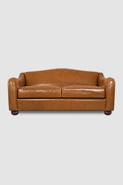 80 Margot sofa in Louisiana Brown Sugar leather