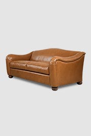 80 Margot sofa in Louisiana Brown Sugar leather