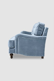 98 Tilly sofa in Como Cadet blue velvet