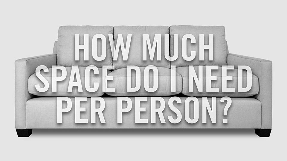 How much space do I need per person?