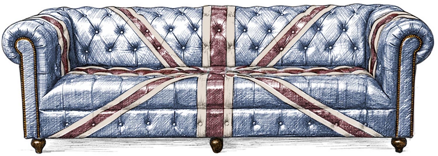 Illustration of Chesterfield sofa