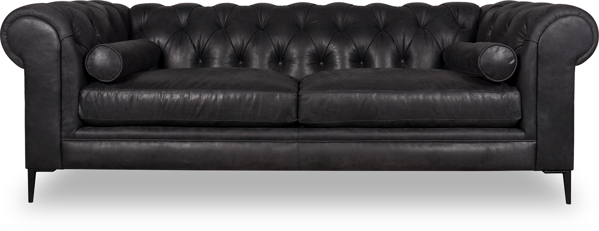 Eliza modern Chesterfield leather sofa