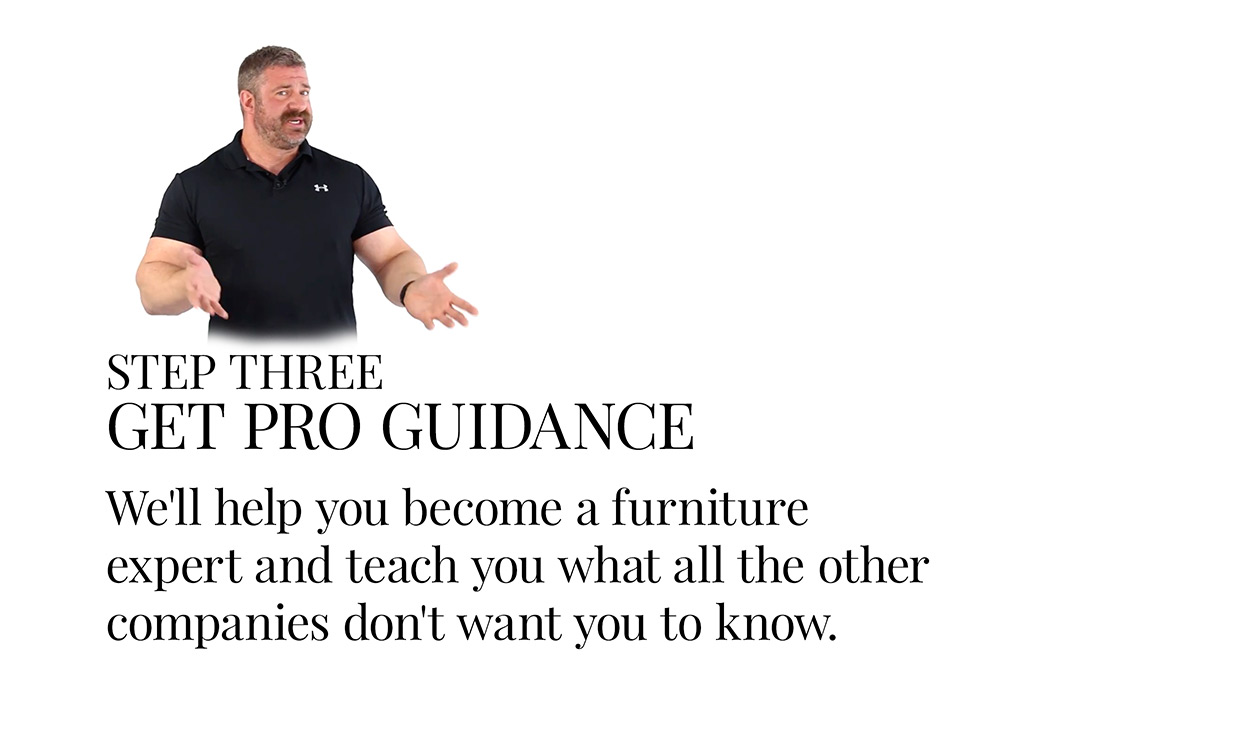 Step Three Get pro guidance
