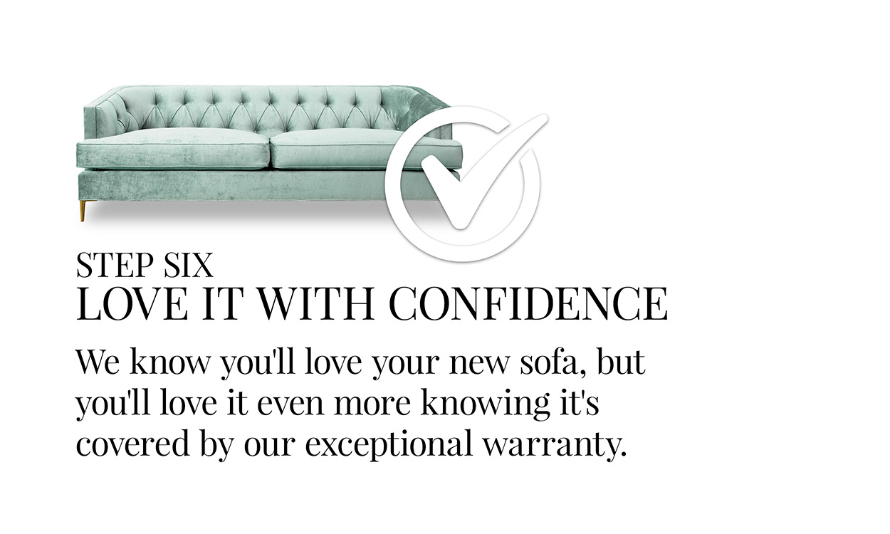 Step Six Love it with confidence