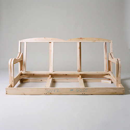 Hand-made lumber sofa frame