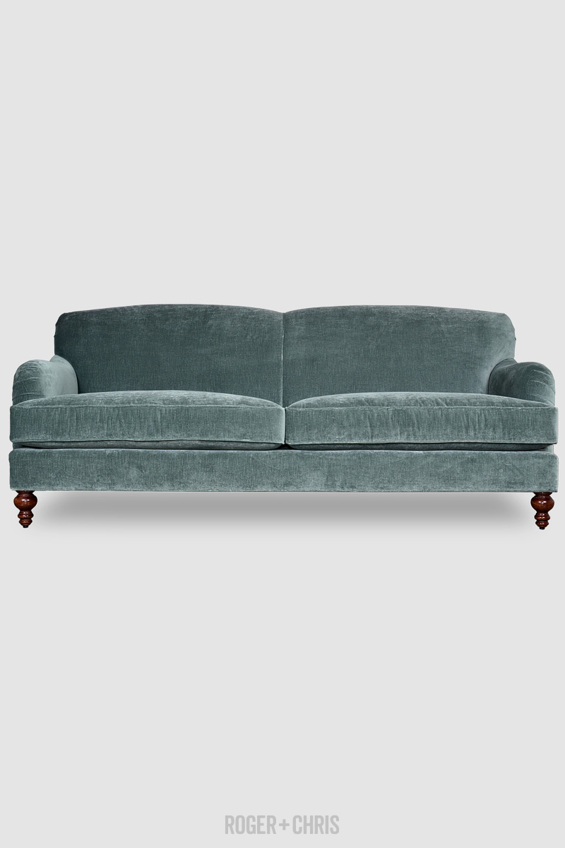 Basel Tight Back English Roll Arm Sofa