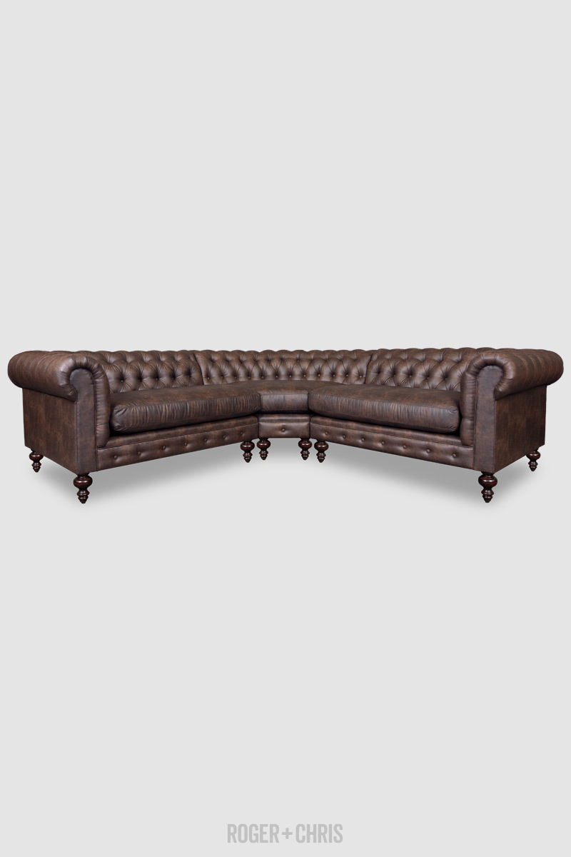 Chesterfield Sofas, Armchairs, Sectionals, Sleepers | Leather, Fabric, Linen | Made in USA | Higgins