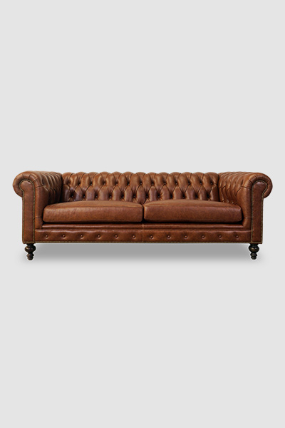 Chesterfield Sofas, Armchairs, Sectionals, Sleepers | Leather, Fabric, Linen | Made in USA | Higgins