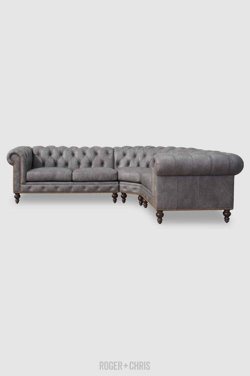 Chesterfield Sofas, Armchairs, Sectionals, Sleepers | Leather, Fabric, Linen | Made in USA | Higgins