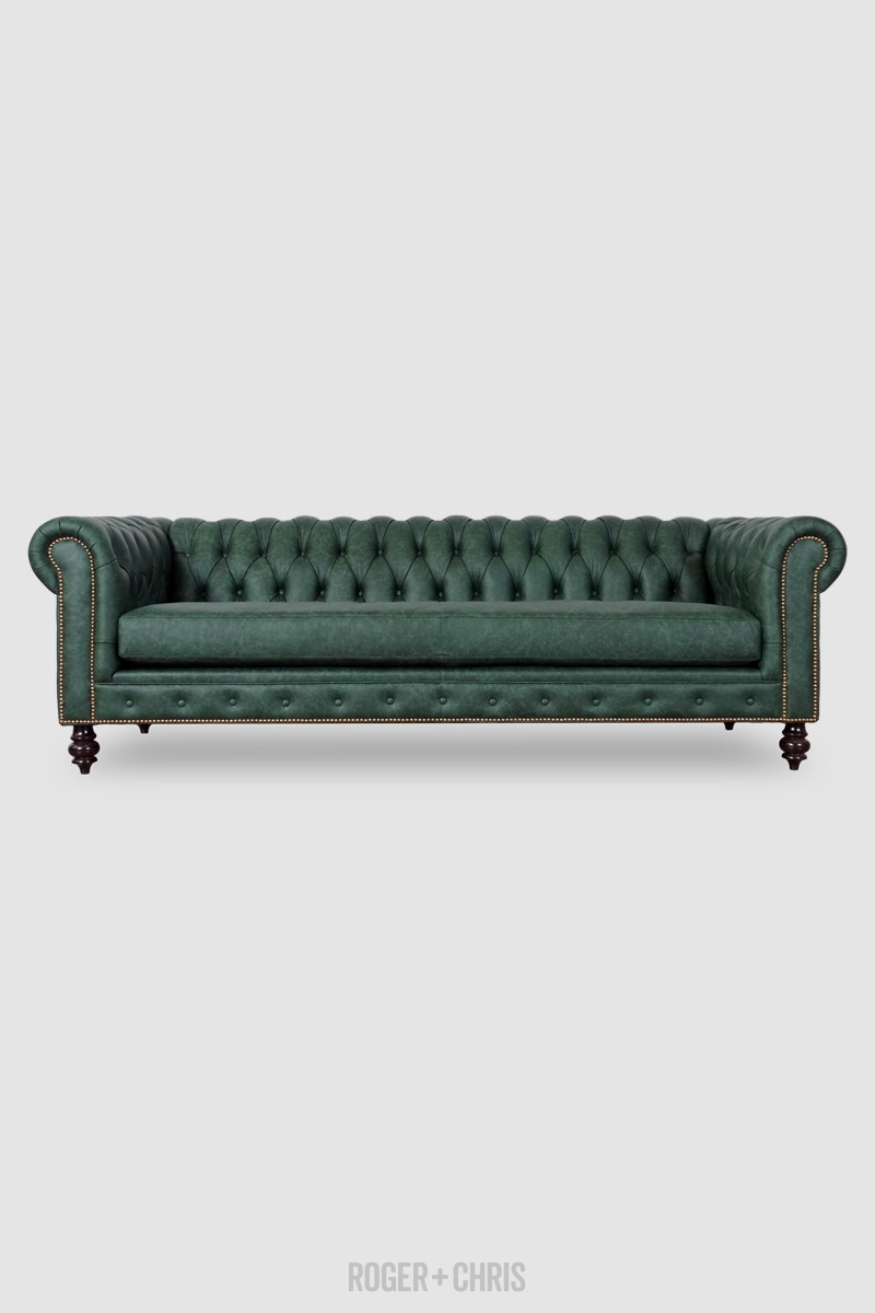 Chesterfield Sofas, Armchairs, Sectionals, Sleepers | Leather, Fabric, Linen | Made in USA | Higgins