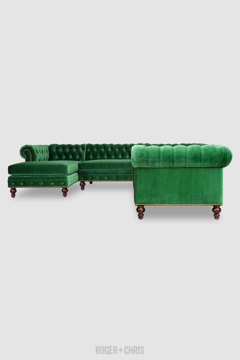 Chesterfield Sofas, Armchairs, Sectionals, Sleepers | Leather, Fabric, Linen | Made in USA | Higgins