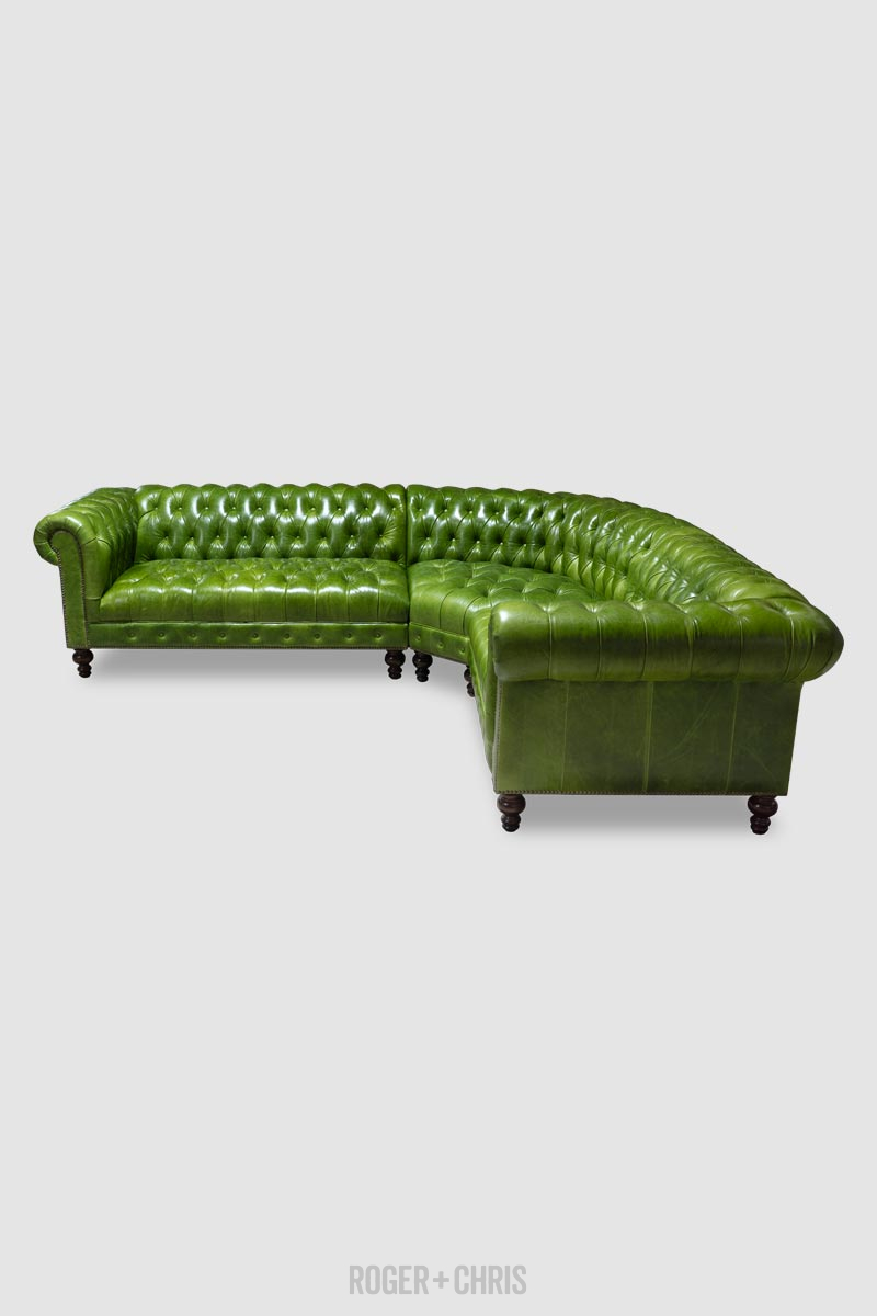 Chesterfield Sofas, Armchairs, Sectionals, Sleepers | Leather, Fabric, Linen | Made in USA | Higgins