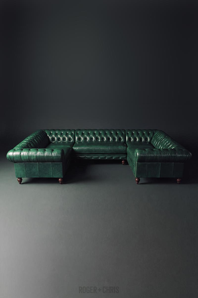 Chesterfield Sofas, Armchairs, Sectionals, Sleepers | Leather, Fabric, Linen | Made in USA | Higgins