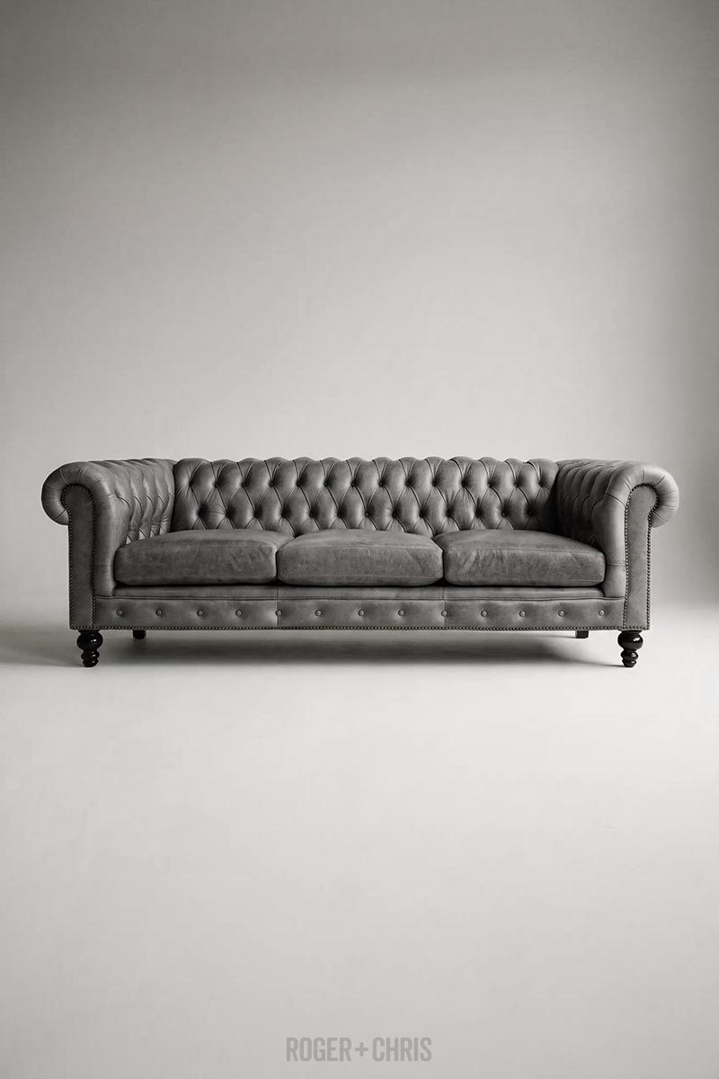 Chesterfield Sofas, Armchairs, Sectionals, Sleepers | Leather, Fabric, Linen | Made in USA | Higgins