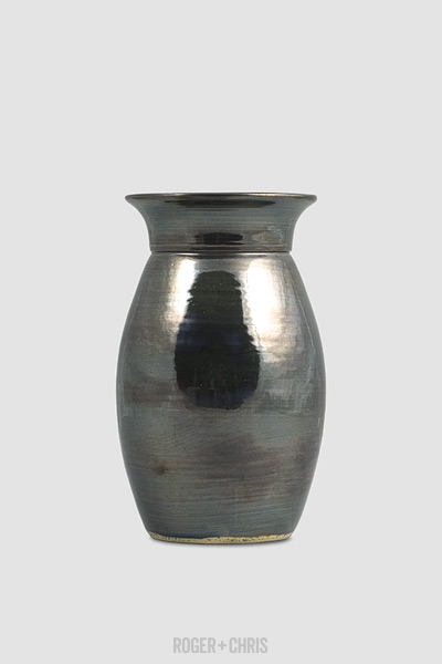 Narrow Medium Vase, Metal