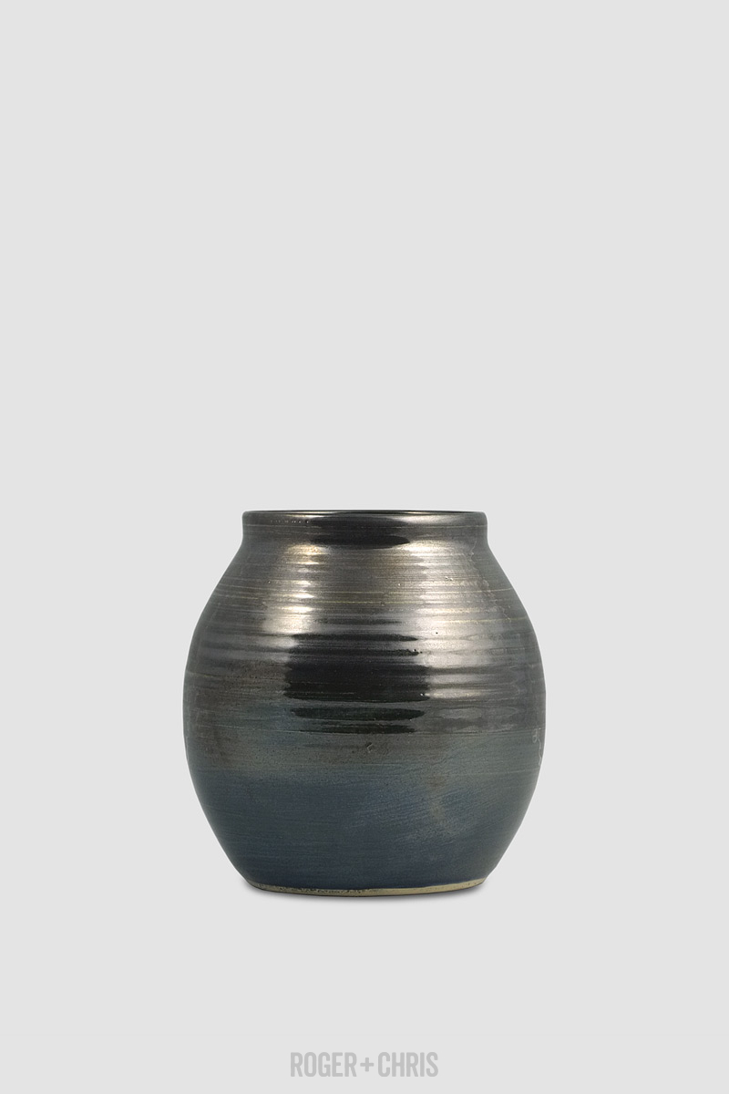 Short-Lip Small Vase, Metal