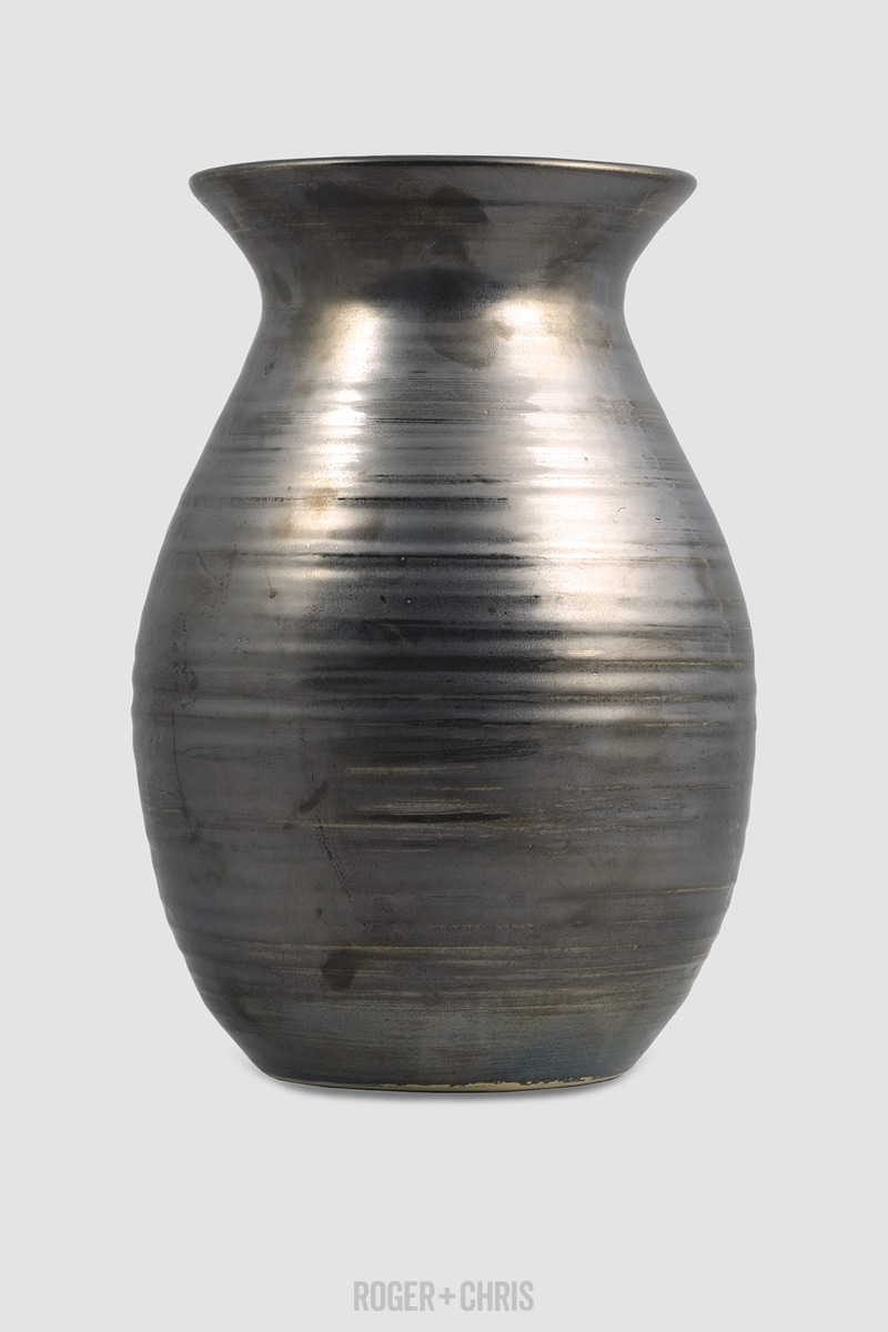 Flared-Lip Large Vase, Metal