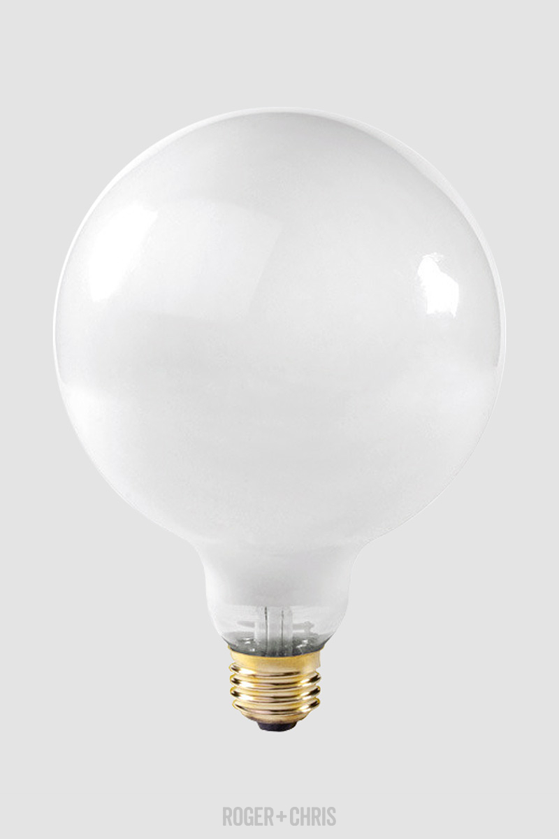 40W White Globe Bulb