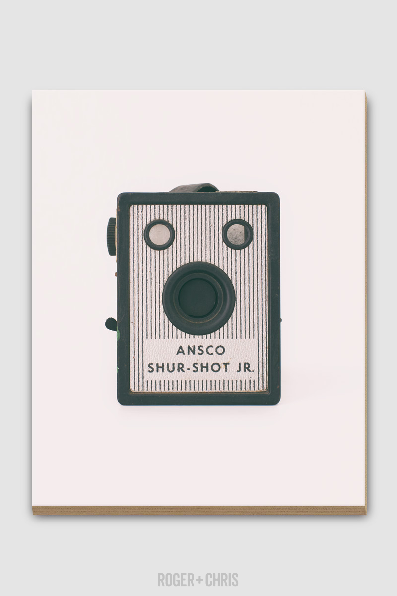 Ansco Shur-Shot Jr. Antique Camera Plywood Print