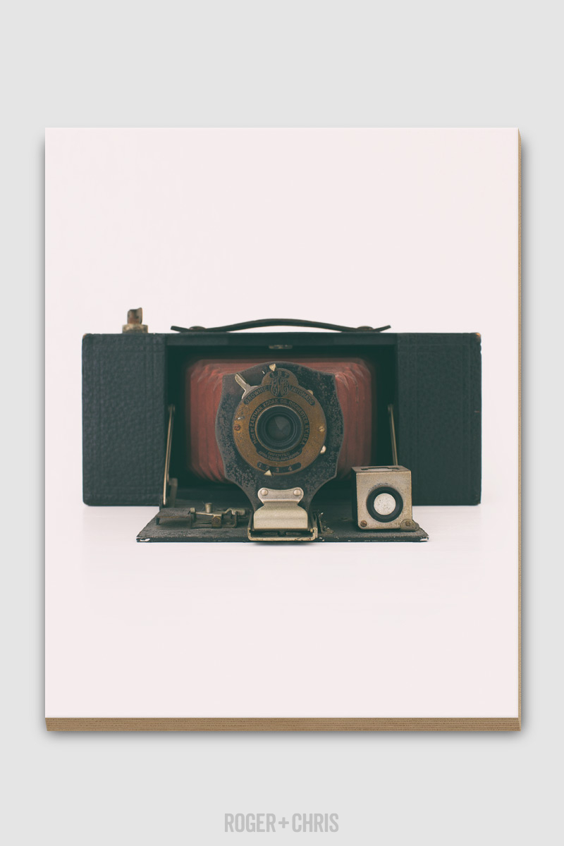 Kodak No. 2A Folding Pocket Brownie Antique Camera (Front) Plywood Print