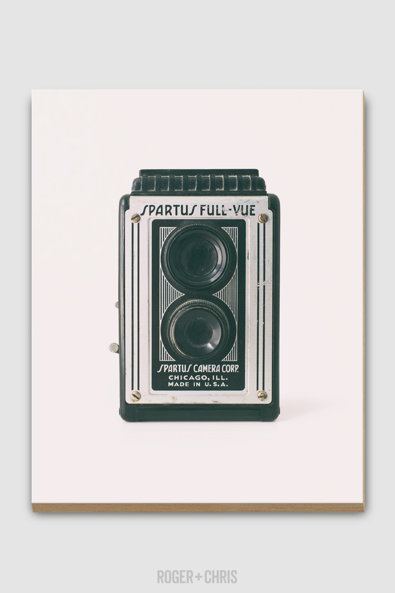 Spartus Full-Vue Antique Camera Plywood Print