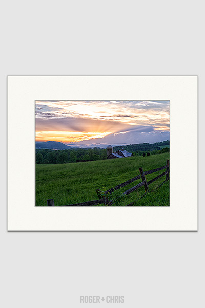 Farm Sunset print