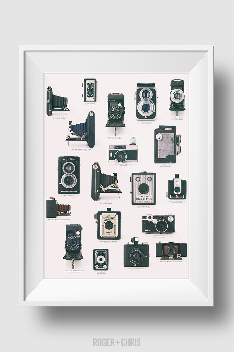 Vintage Camera Collection Print