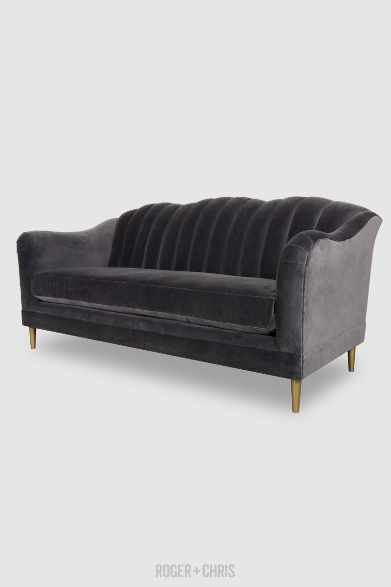 81 Carla Channel Tufted Sofa In Como