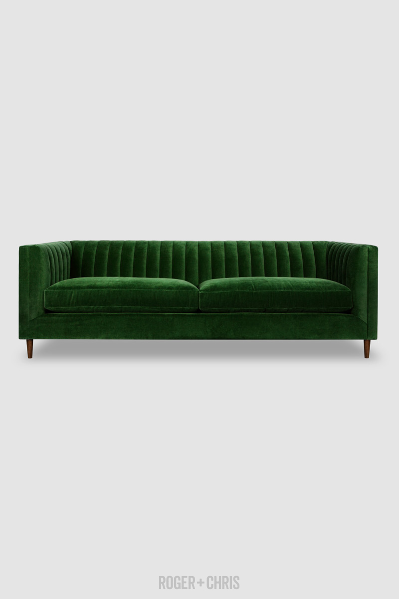 Mid-Century Modern Channel-Tufted Shelter Sofas, Armchairs, Sectionals | Harley