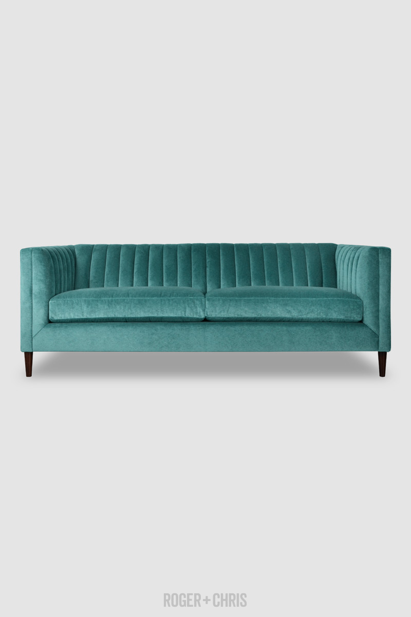 Mid-Century Modern Channel-Tufted Shelter Sofas, Armchairs, Sectionals | Harley