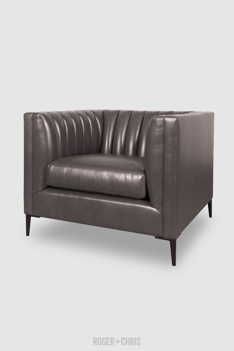 Harley Mid-Century Modern Channel-Tufted Shelter Sofas, Armchairs, Sectionals | Harley