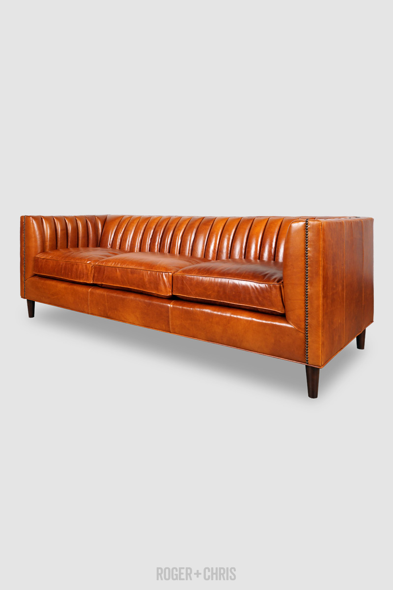 Harley Mid-Century Modern Channel-Tufted Shelter Sofas, Armchairs, Sectionals | Harley