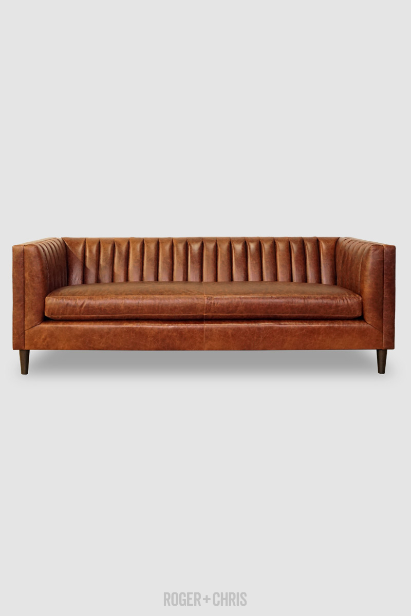 Harley Mid-Century Modern Channel-Tufted Shelter Sofas, Armchairs, Sectionals | Harley