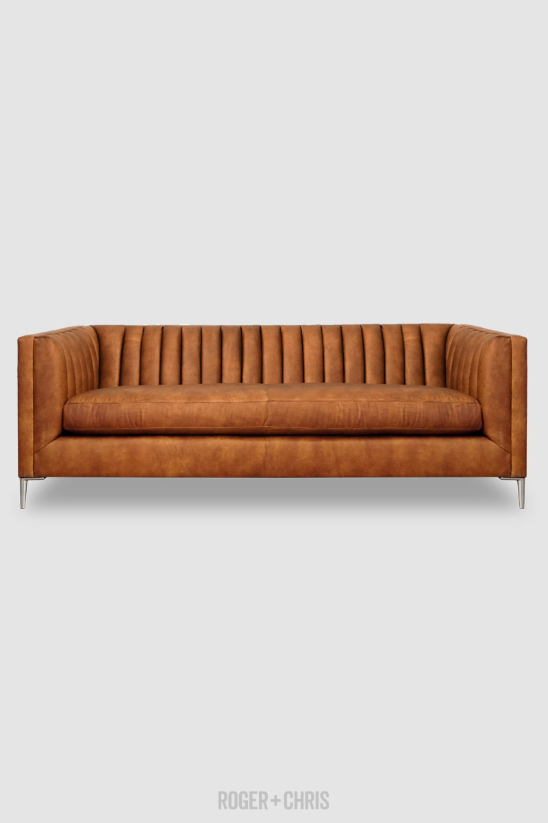 Harley Mid-Century Modern Channel-Tufted Shelter Sofas, Armchairs, Sectionals | Harley