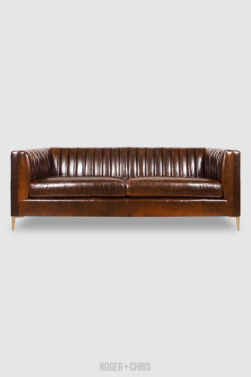 Mid-Century Modern Channel-Tufted Shelter Sofas, Armchairs, Sectionals | Harley