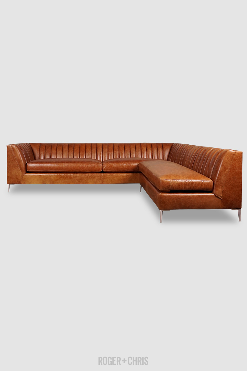 Harley Mid-Century Modern Channel-Tufted Shelter Sofas, Armchairs, Sectionals | Harley