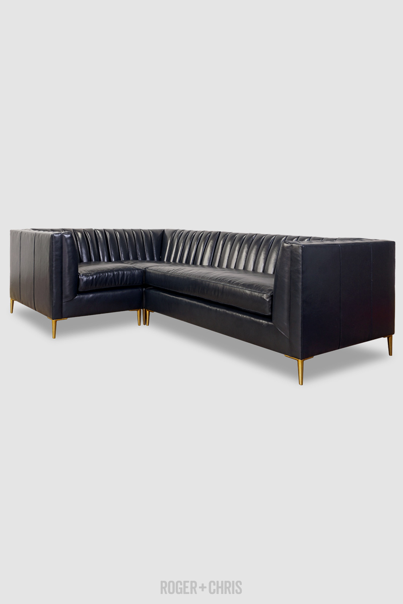 Harley Mid-Century Modern Channel-Tufted Shelter Sofas, Armchairs, Sectionals | Harley