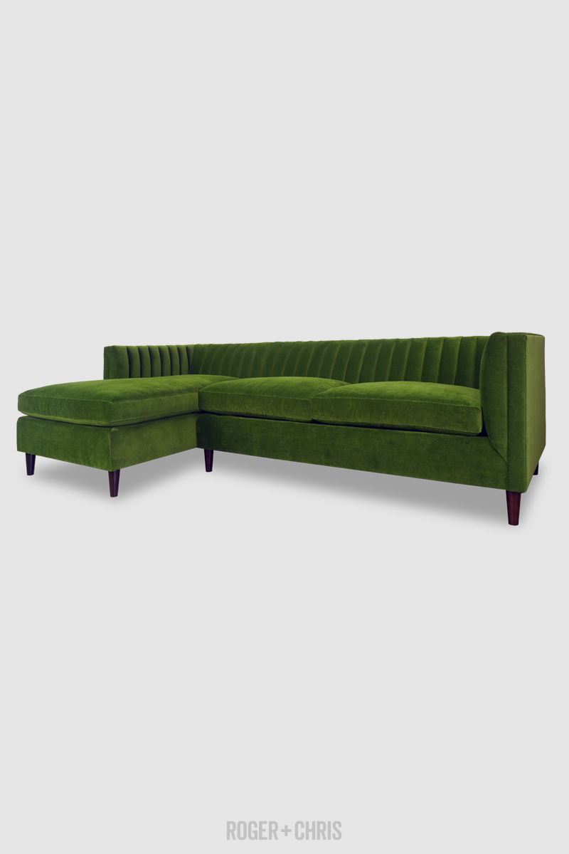 Harley Mid-Century Modern Channel-Tufted Shelter Sofas, Armchairs, Sectionals | Harley