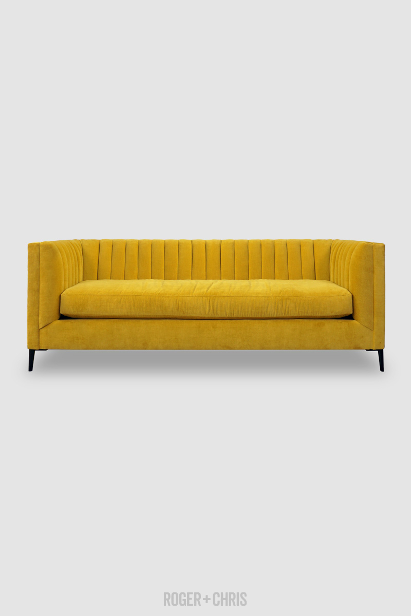 Harley Mid-Century Modern Channel-Tufted Shelter Sofas, Armchairs, Sectionals | Harley