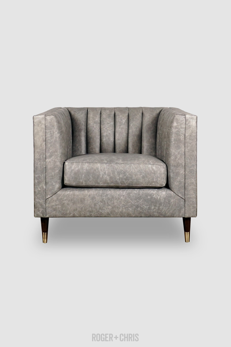 Harley Mid-Century Modern Channel-Tufted Shelter Sofas, Armchairs, Sectionals | Harley